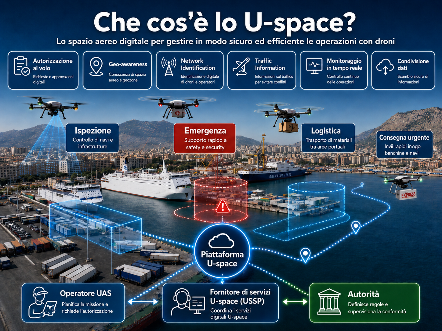 U space porto di Palermo